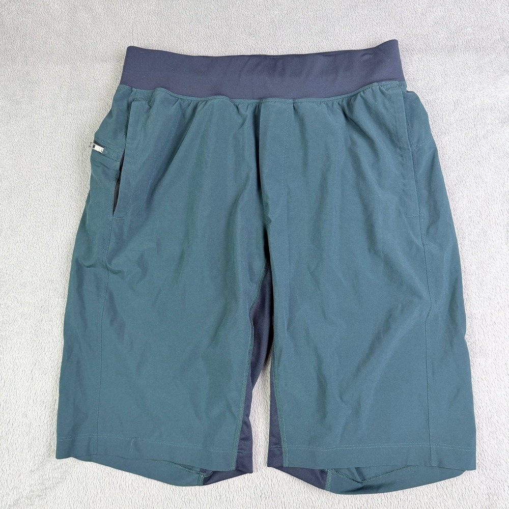 Lululemon Pace Breaker Shorts Mens 11 Inch Inseam Teal Green Activewear Large
